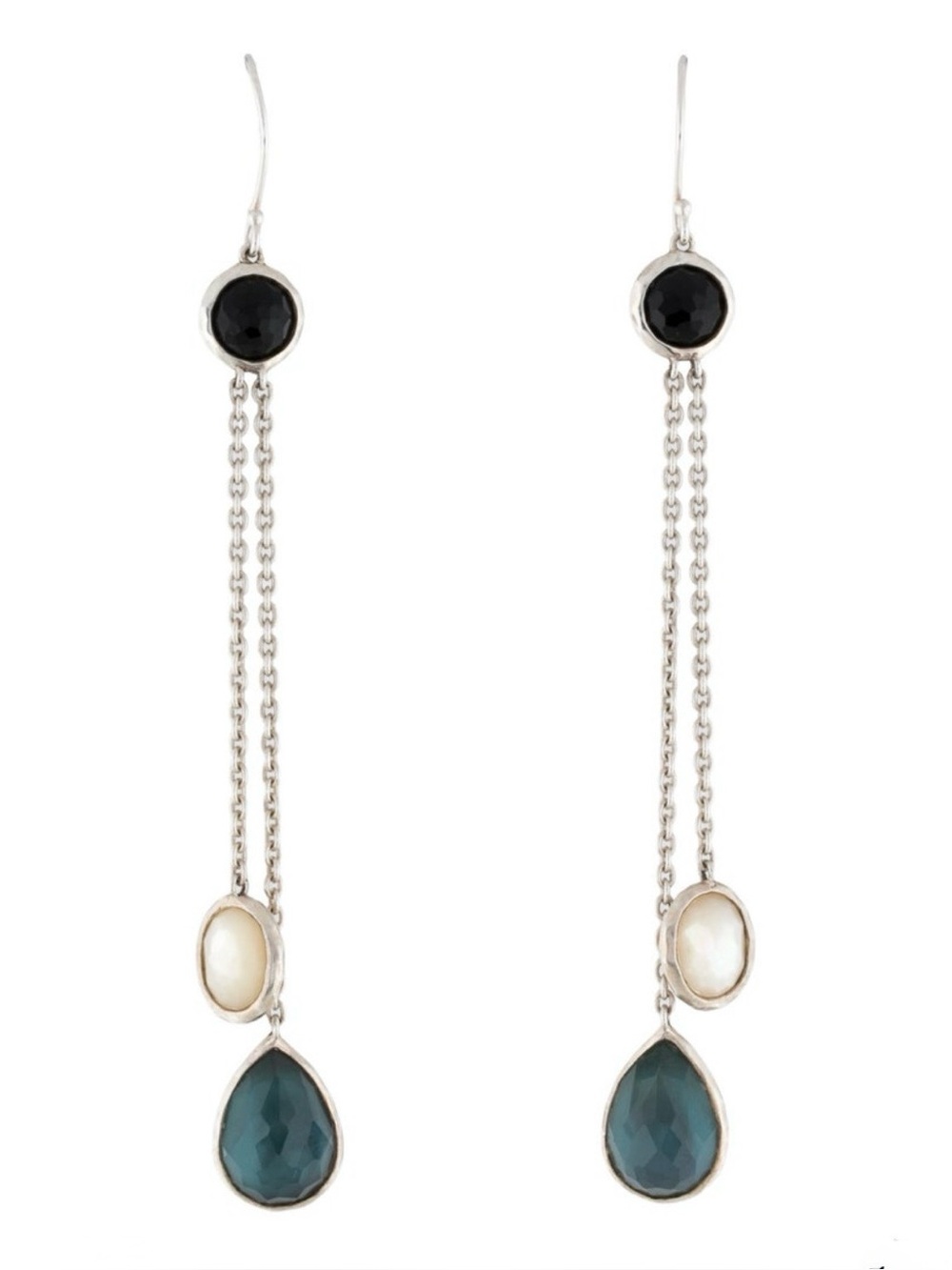 Ippolita Mother of Pearl, Quartz & Onyx Drop Earrings